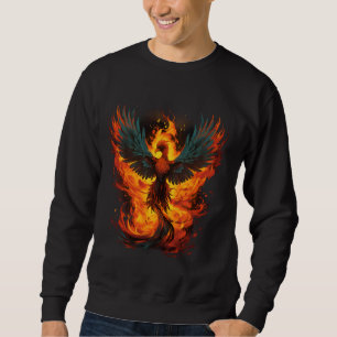 Fire Phoenix Bird Firebird Reborn Mythical Bird Ph Sweatshirt