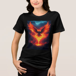 Fire Phoenix Rising Tri-Blend Shirt