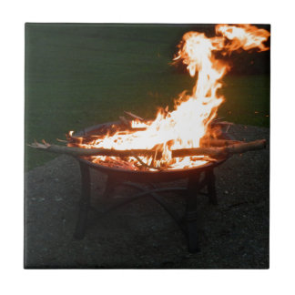 Fire pit bonfire image tile