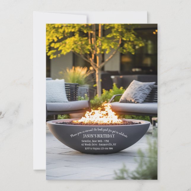 Fire Pit Invitation (Front)