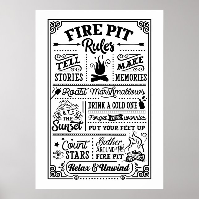 Fire Pit Moments to Remember Poster (Front)