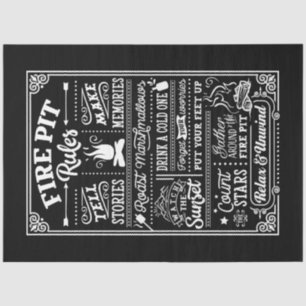 Fire Pit Rules Tissue Paper