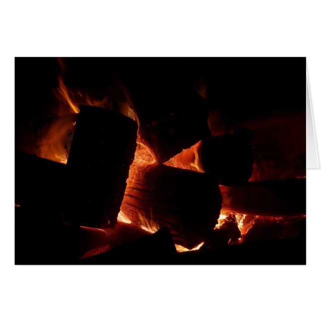 Fire Pit Winter Burning Logs (Front Horizontal)