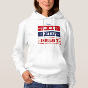 Fire Police Ambulance Logo Thunder_Cove  Hoodie