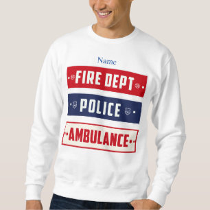Fire Police Ambulance Logo Thunder_Cove Sweatshirt