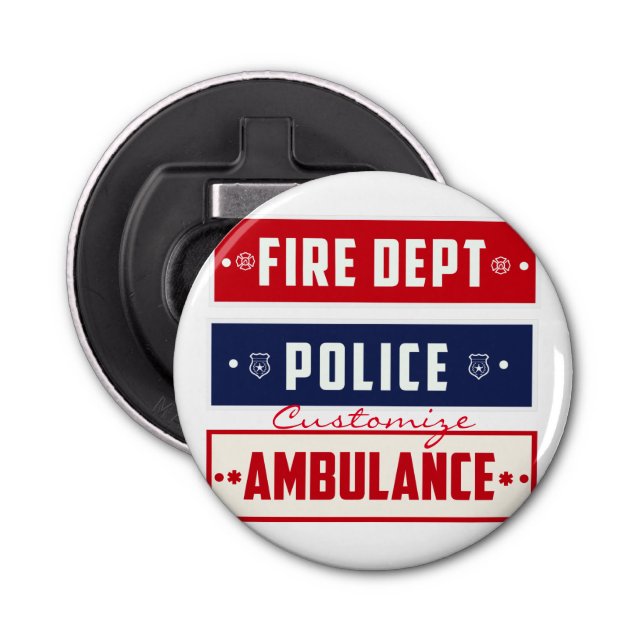 Fire Police Ambulance Thunder_Cove Bottle Opener (Front)