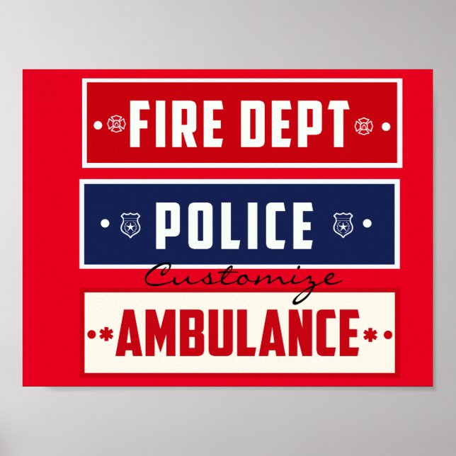 Fire Police Ambulance Thunder_Cove Poster (Front)