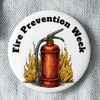 Fire Prevention Awareness Week Pinback Button