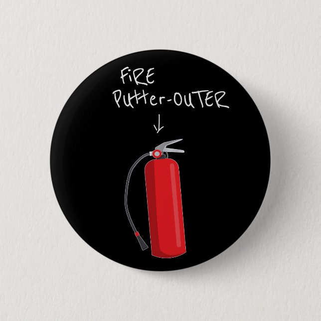 Fire Putter Outer Fire Extinguisher 2 Inch Round Button (Front)