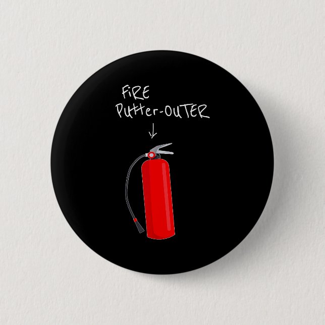 Fire Putter Outer Fire Extinguisher Fire Fighter F 2 Inch Round Button (Front)