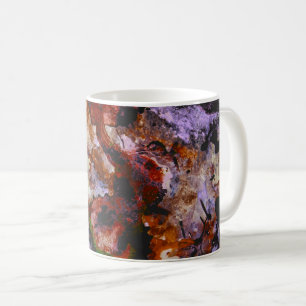 Fire Quartz Crystal Geode Marble Abstract Coffee Mug