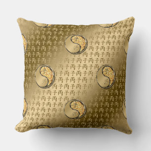 Fire Rat Throw Pillow
