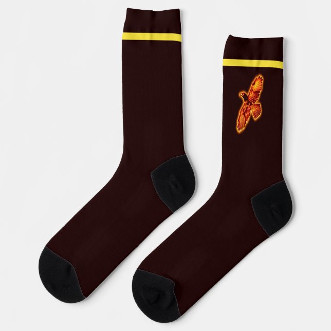 Fire Raven Socks (Left)