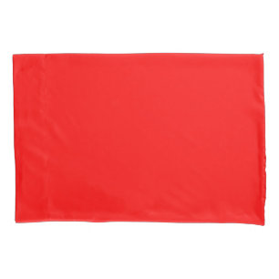 Fire Red colour Easily Customize This Pillowcase