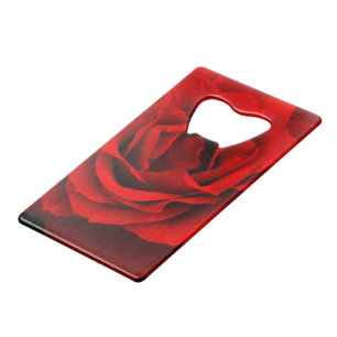 Fire Red Rose-Credit Card Bottle Opener Credit Card Bottle Opener