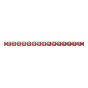 Fire Rescue Maltese Cross Satin Ribbon