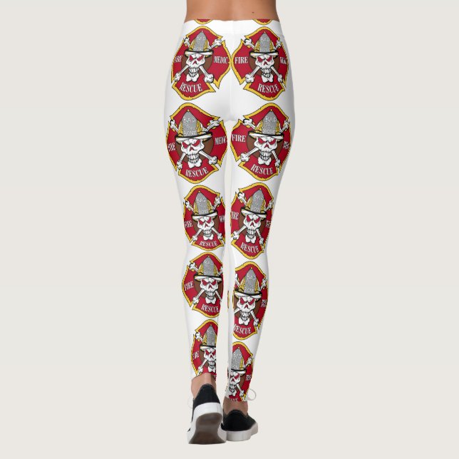 Fire Rescue Medic Maltese Leggings (Back)