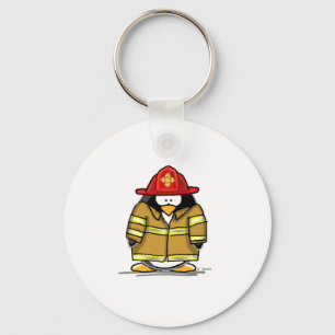 Fire Rescue Penguin Keychain
