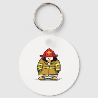 Fire Rescue Penguin Keychain