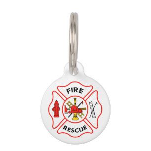 Fire Rescue Pet Tag