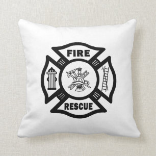 Fire Rescue Throw Pillow