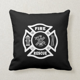Fire Rescue Throw Pillow