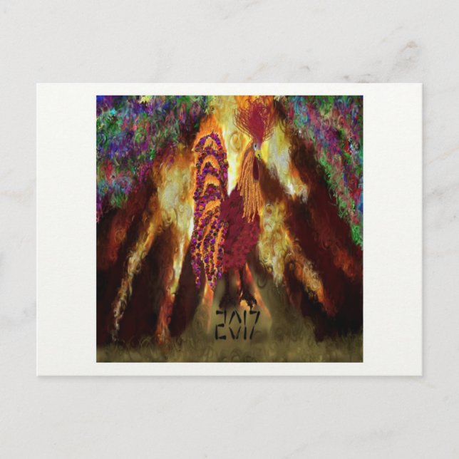Fire Rooster 2017 Postcard (Front)