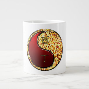 Fire Rooster Large Coffee Mug