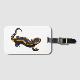 Fire Salamander Luggage Tag