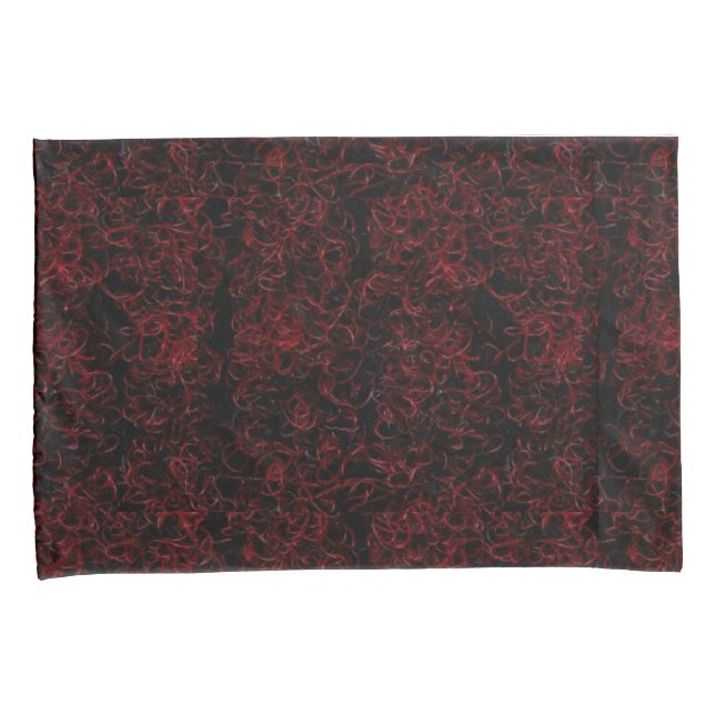 Fire Silk Red pillowcases (Front-Right)