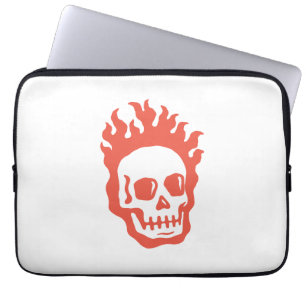 Fire Skull Laptop Sleeve