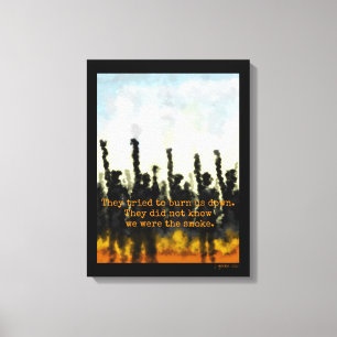 Fire & Smoke Canvas Print