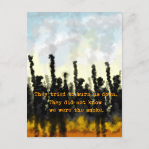 Fire & Smoke Holiday Postcard