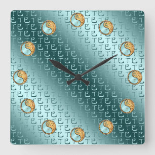 Fire Snake Square Wall Clock