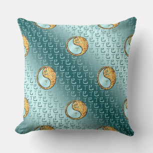 Fire Snake Throw Pillow