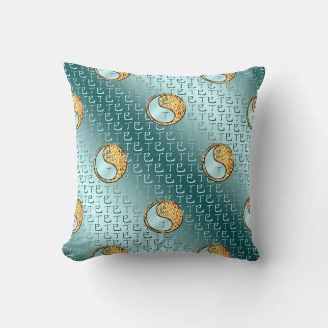 Fire Snake Throw Pillow (Front)