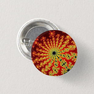 Fire Spark Burst 1 Inch Round Button