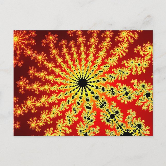 Fire Spark Burst Postcard (Front)