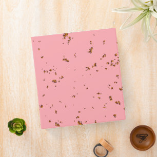 Fire Sparks Overlay Your Photo Blush Pink Binder