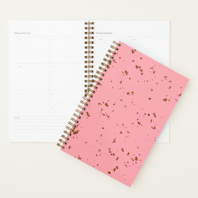 Fire Sparks Overlay Your Photo Blush Pink Planner (Display)