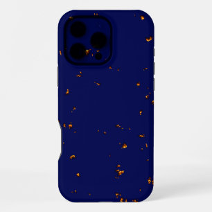 Fire Sparks Overlay Your Photo Bonfire Ashes Blue iPhone 16 Pro Max Case