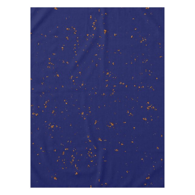 Fire Sparks Overlay Your Photo Bonfire Ashes Blue Tablecloth (Front)