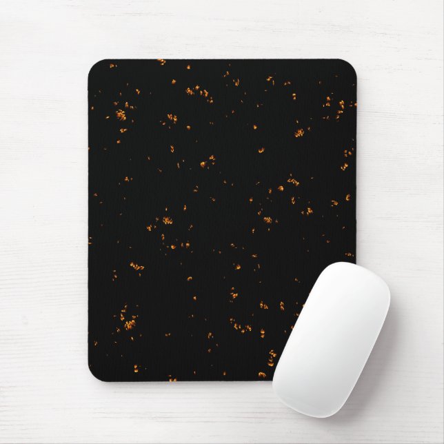 Fire Sparks Overlay Your Photo Burning Ashes Black Mouse Pad (With Mouse)