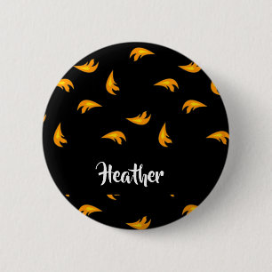 Fire sparks pattern 2 inch round button