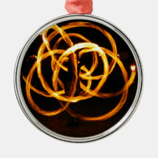 Fire Spinning - Celtic Knot Metal Ornament