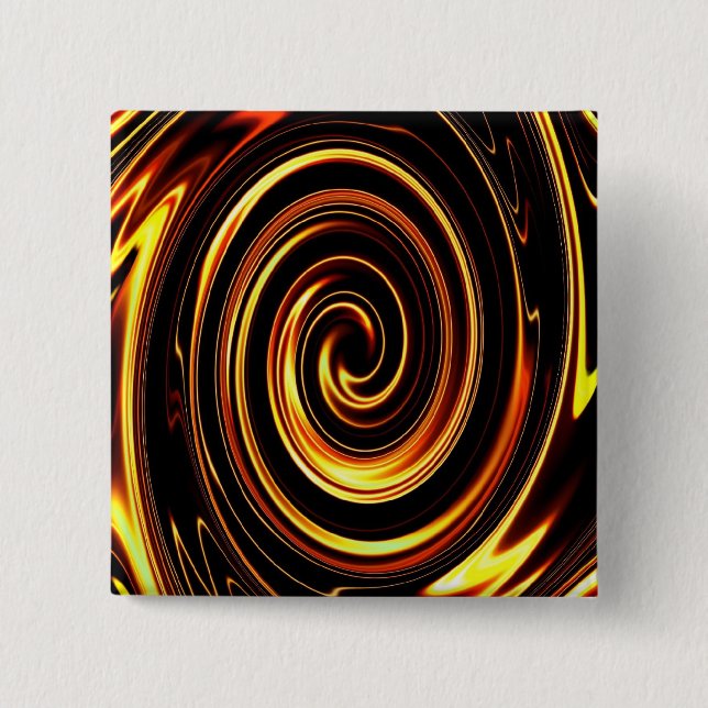 Fire Spiral - Customized 2 Inch Square Button (Front)