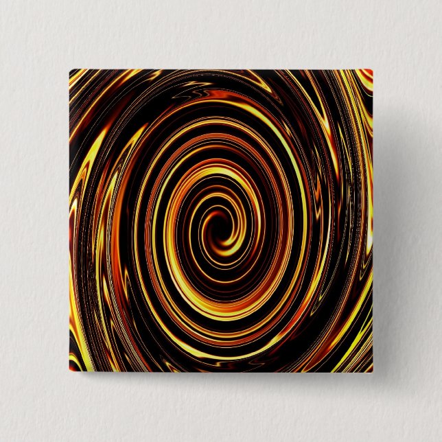 Fire Spiral - II - Customized 2 Inch Square Button (Front)