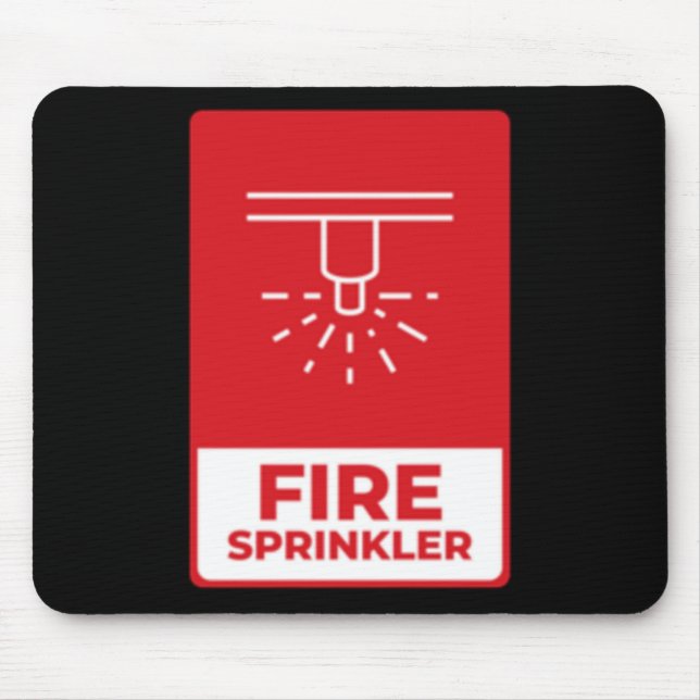 Fire Sprinkler Sticker  Mouse Pad (Front)