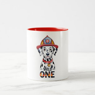 Fire Station Dalmatian Dog Wild One Two-Tone Coffee Mug