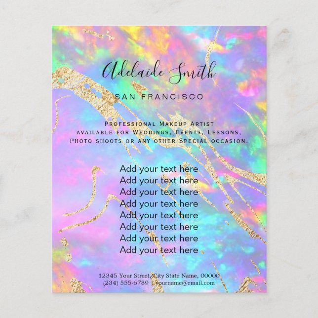 fire stone FAUX holograph Flyer (Front)